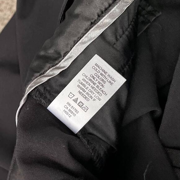 Maurices Trousers Size 15 16 Long Black Wide Leg Flare Pants Y2K Office Goth - Picture 5 of 12